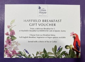 Mayfield's Breakfast For 2 (Gift Voucher)